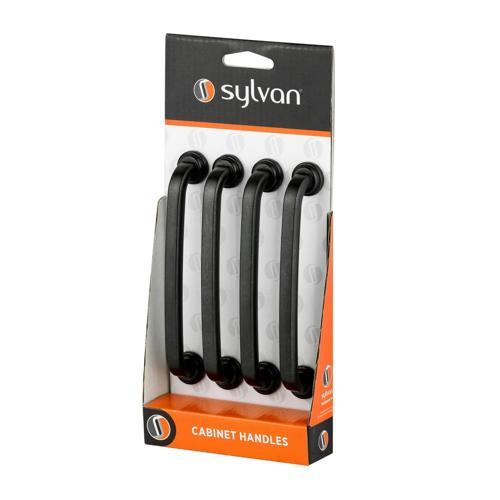 Sylvan Heywood Cabinet Handles 128mm Antique Black Finish Pack of 4