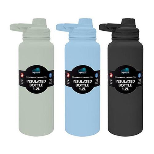Seymours Heavy Duty Vacuum Insulated Stainless Steel Drink Bottle 1.2L Asst