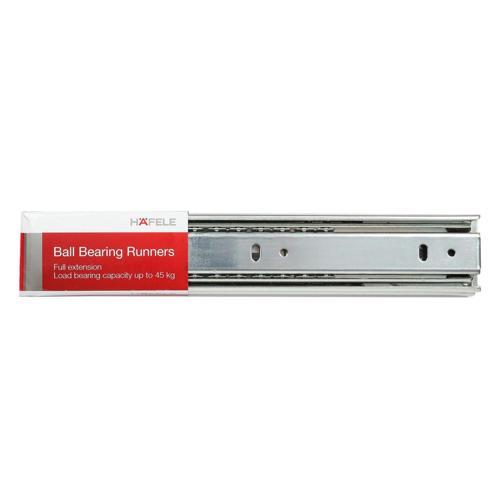 Hafele Ball Bearing Drawer Runner 250mm Silver 494.04.021