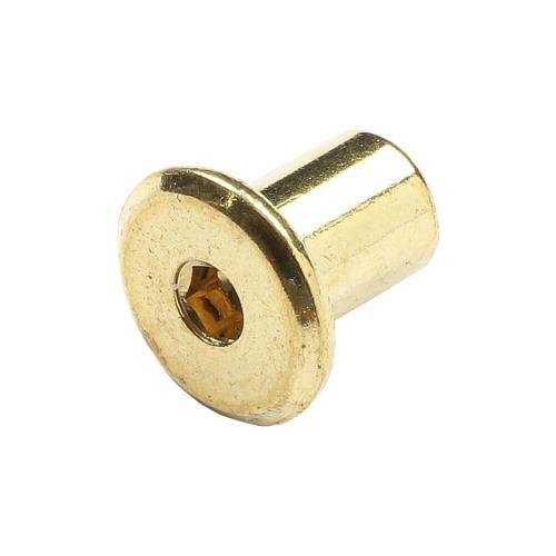 Hafele Sleeve Nut M6 Brass Pack of 16