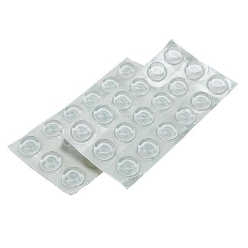 Hafele Buffer Cabinet Adhesive Large Clear 35 Pack 12mm X 3.2mm Pack of 35