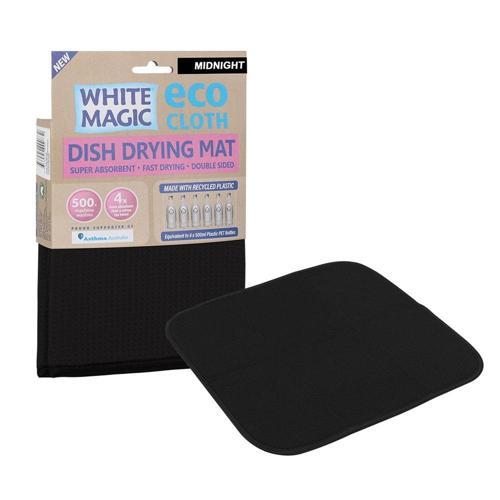 White Magic Dish Drying Mat 40cm 45cm Midnight