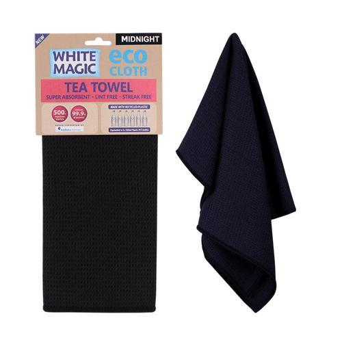 White Magic Tea Towel 70cm 50cm Midnight