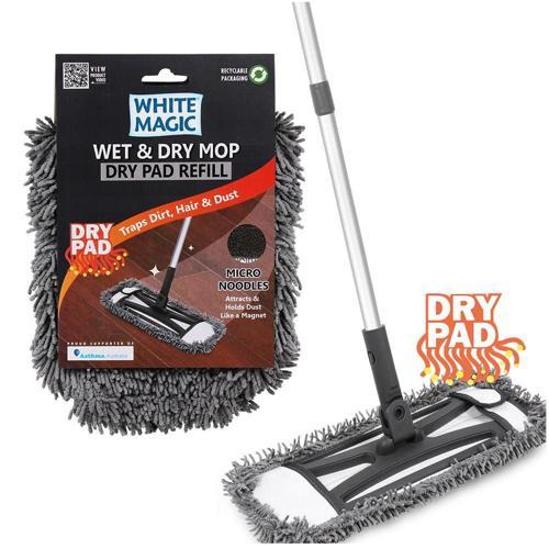 White Magic Wet & Dry Mop Dry Pad Refill