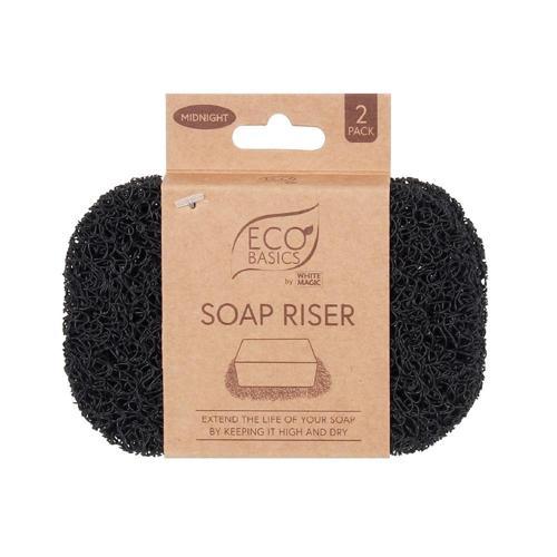 Soap Riser 12cm 9cm 2cm Midnight Pack of 2