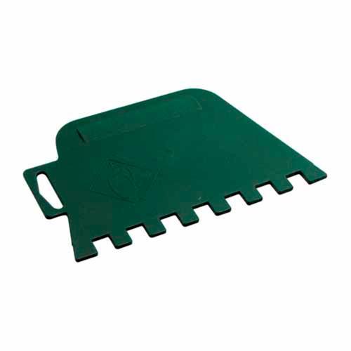 QEP Adhesive Spreader Square Notch Plastic 10mm Green