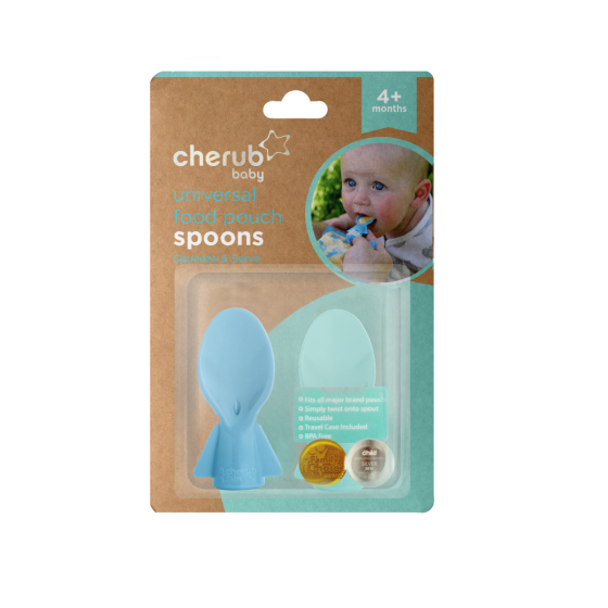 Universal Food Pouch Spoon 2pk - Cherub