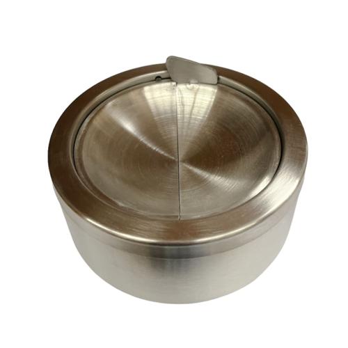 Stainless Steel Ashtray With Lid 12cm Aztec 031
