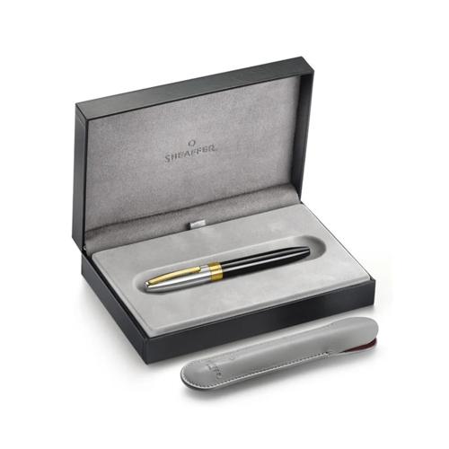 Sheaffer Legacy Rollerball Pen Black Chrome 14K Gold Trim
