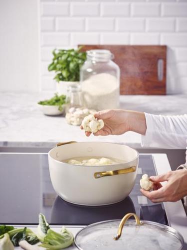 GreenPan Padova PFAS Free Casserole 24cm/4.71L Cream