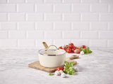 GreenPan Padova PFAS Free Saucepan 18cm/2.01L Cream