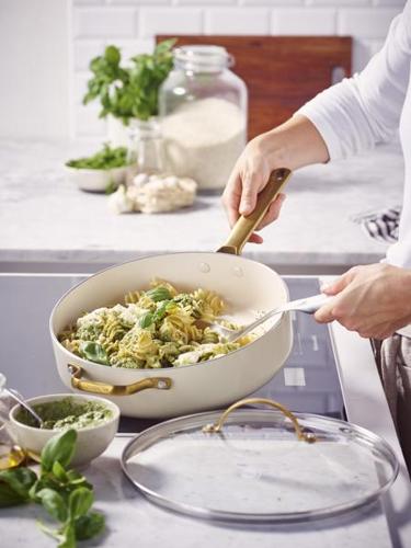 GreenPan Padova PFAS Free Saute Pan 28cm/3.6L Cream