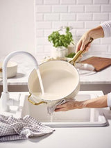 GreenPan Padova PFAS Free Saute Pan 28cm/3.6L Cream