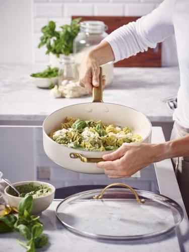 GreenPan Padova PFAS Free Saute Pan 28cm/3.6L Cream