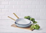 GreenPan Padova 2 Piece PFAS Free Frypan set 26/30cm Smokey Blue