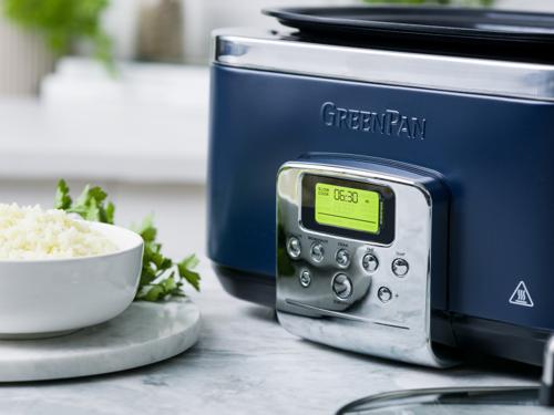 GreenPan Slow Cooker 6L PFAS Free - Oxford Blue