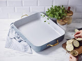 GreenPan Padova Smokey Blue PFAS Free Roasting Pan