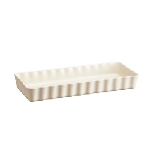 Emile Henry Slim Rectangular Tart Dish - Clay