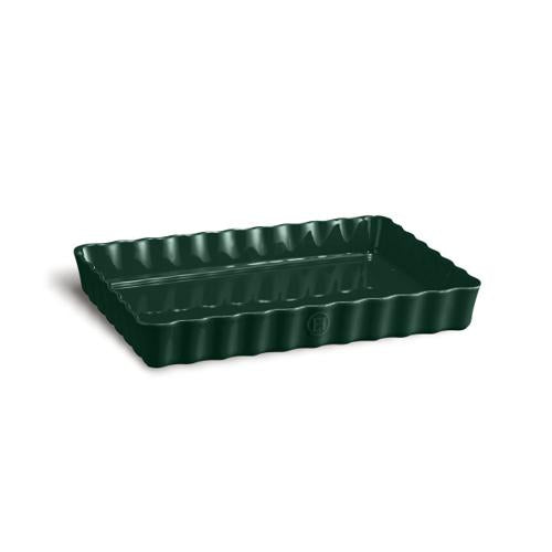 Emile Henry Deep Rectangular Tart Dish - Cedar