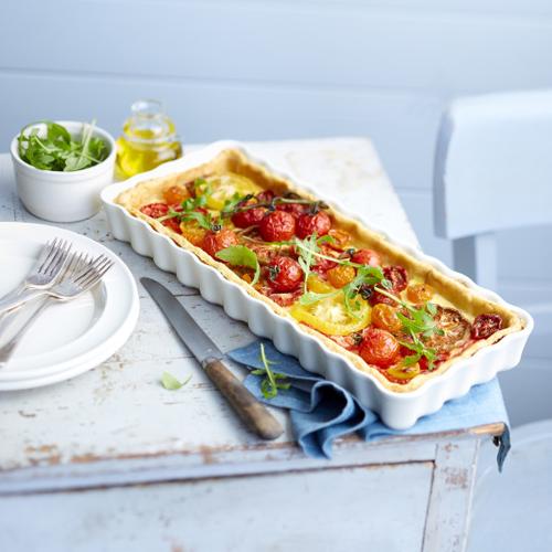 Emile Henry Slim Rectangular Tart Dish - Flour