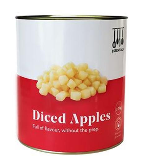Diced Apples Solid Pack A10 2.7kg - Essentials