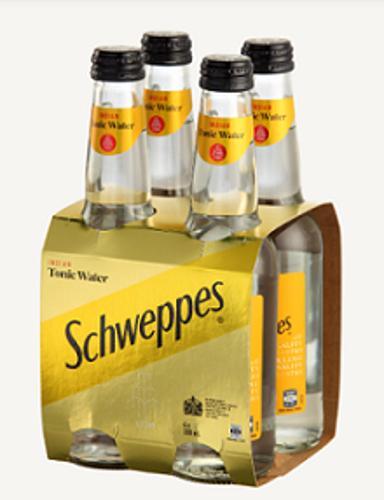Tonic Water 330ml Pack of 4 - Schweppes