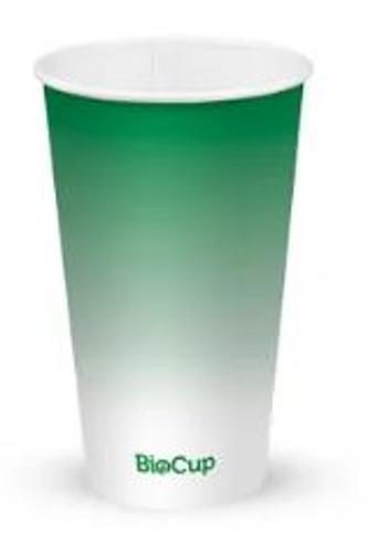 Cups Paper 16oz Green Pack of 1000 - Biopak