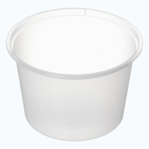 Food Container Round Plastic Freezer 530ml Pack of 50 - Bonson