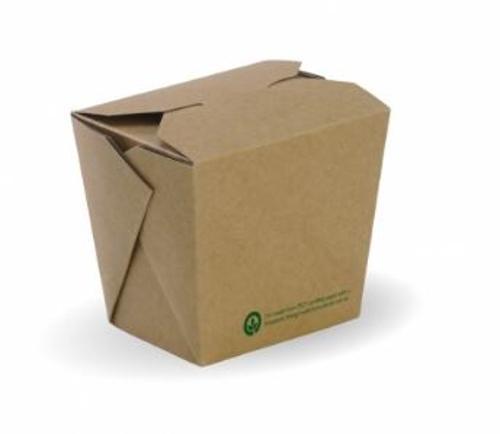 Boxes Noodle 75x55x85mm Kraft 16oz Pack of 50 - Biopak