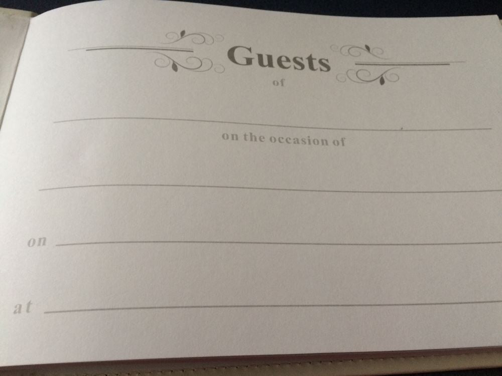 Christening Day Guest Book