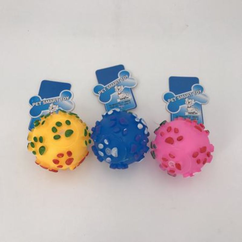 Pets Toy - Footprint Ball (Set of 12 Assorted)
