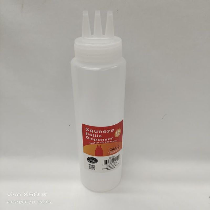 Squeeze Bottle Dispenser - 650ml (Set of 6)