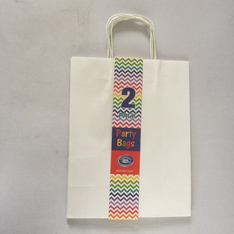Gift Bags - White 25 x 33 x 12cm (24pcs)