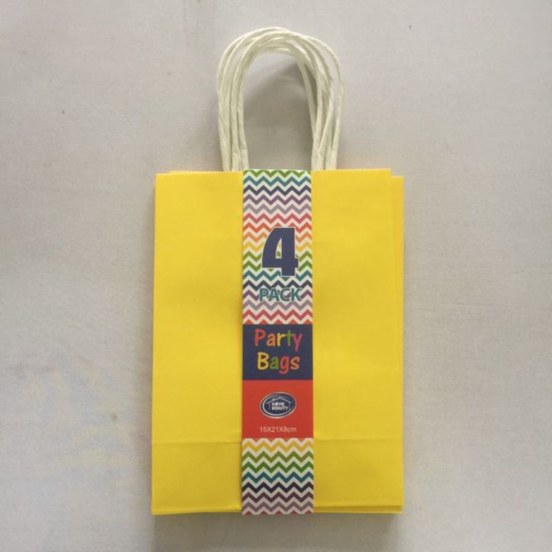 Gift Bag - Yellow 15 x 21 x 8cm (48pcs)