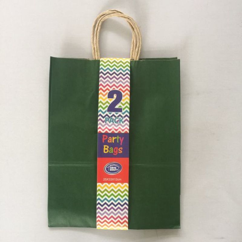 Gift Bags - Green 25 x 33 x 12cm (24pcs)