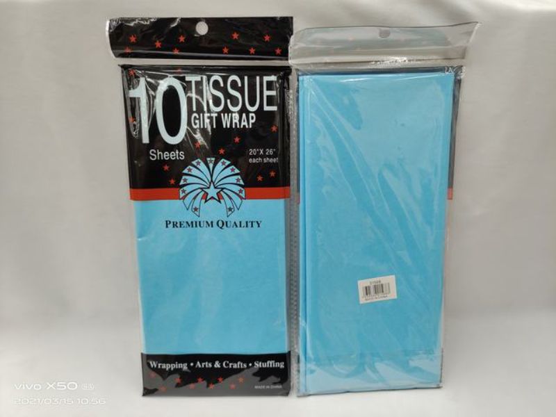 Tissue Gift Wrap - Blue 50 x 66cm (6 Packs)