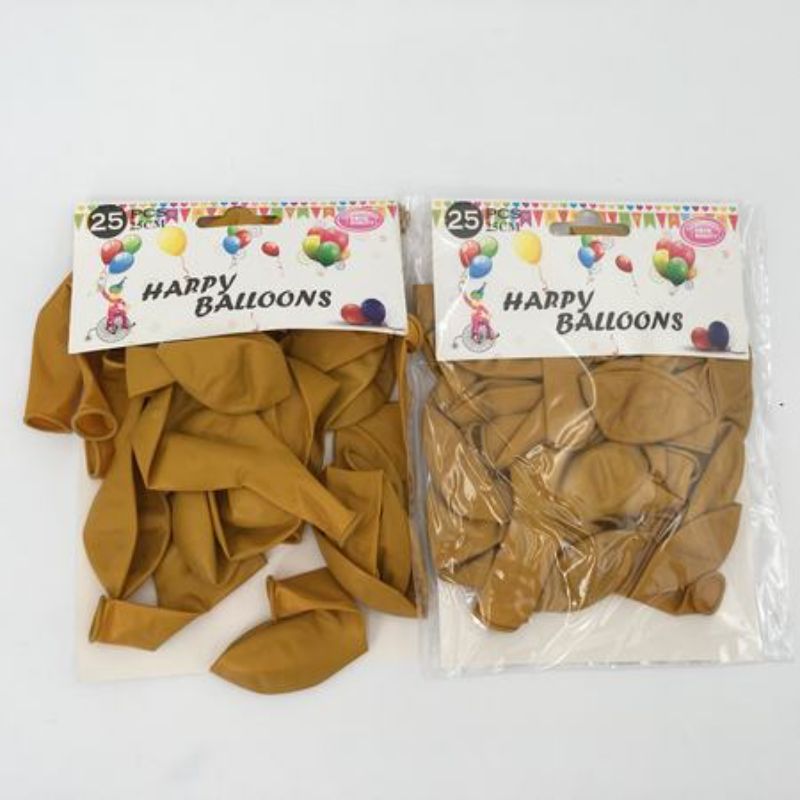 Matte Balloons - Golden 10" (300pcs)