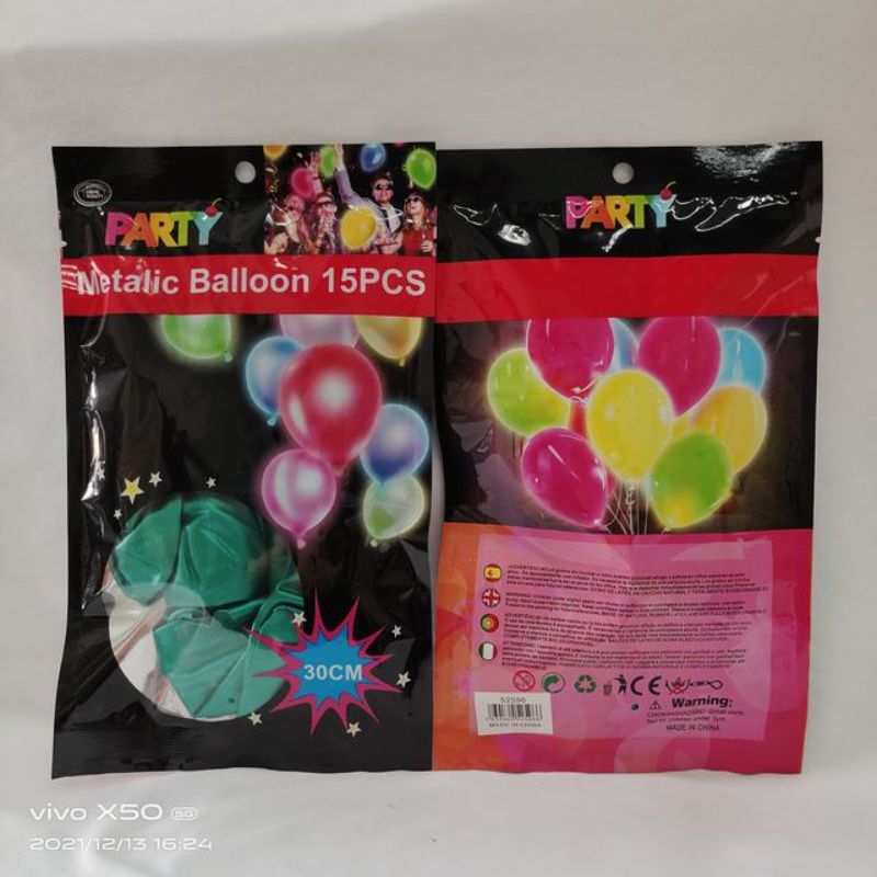 Metalic Balloon - Green 30cm (180pcs)