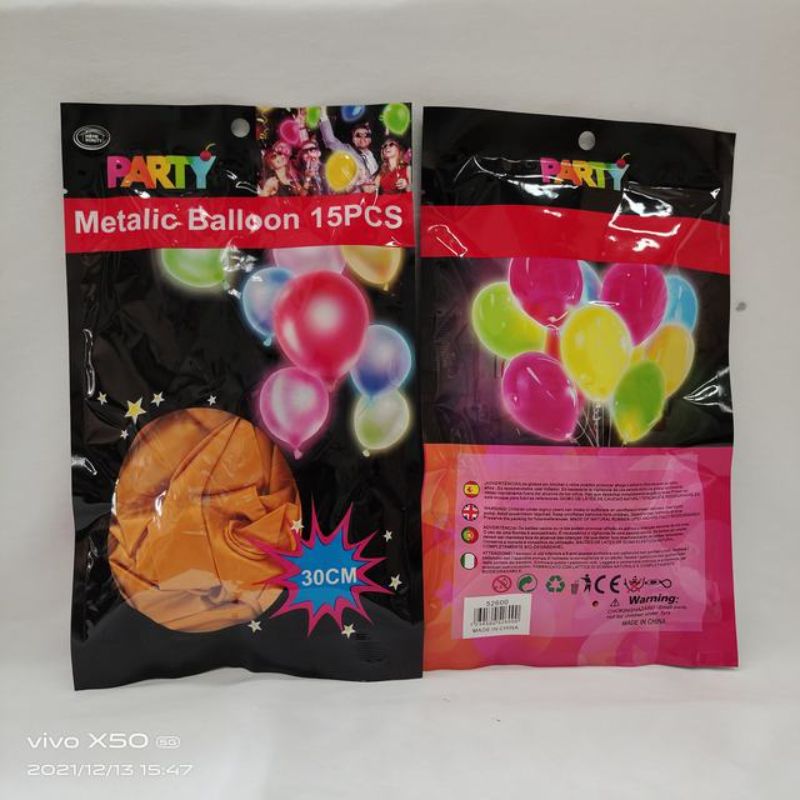 Metalic Balloon - Golden 30cm (180pcs)