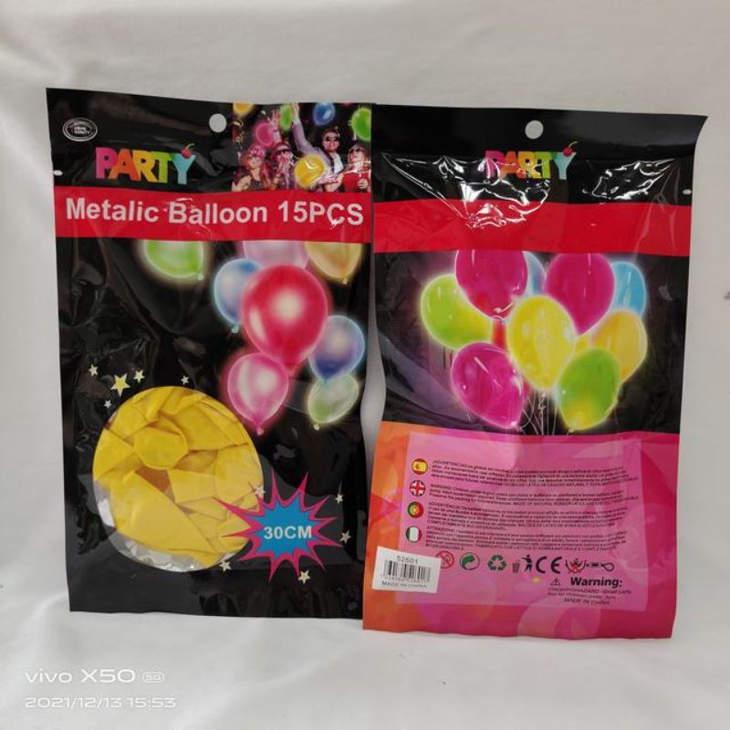 Metalic Balloon - Yellow 30cm (180pcs)