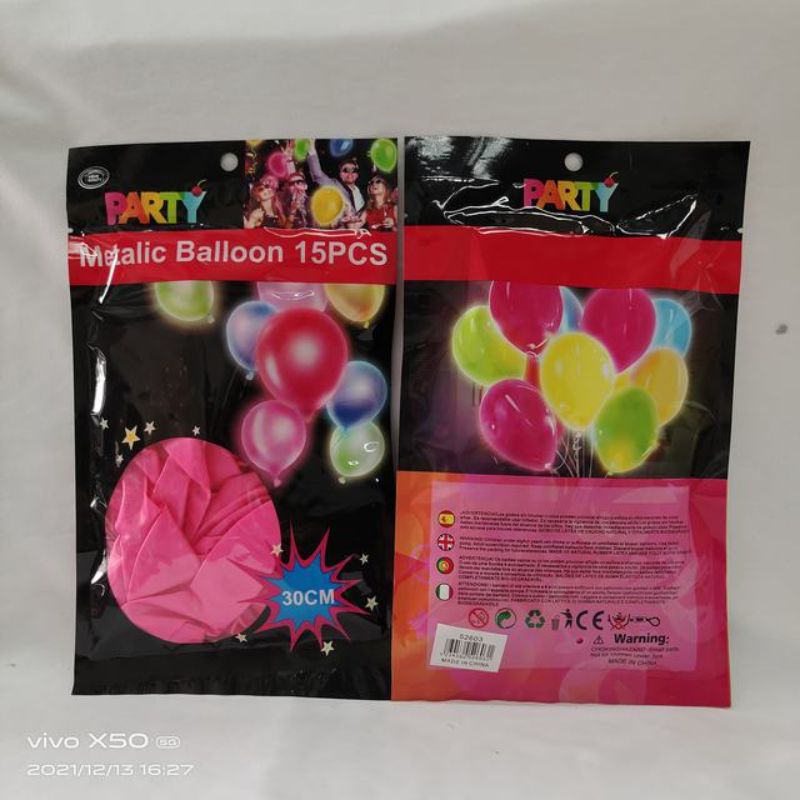 Metalic Balloon - Pink 30cm (180pcs)