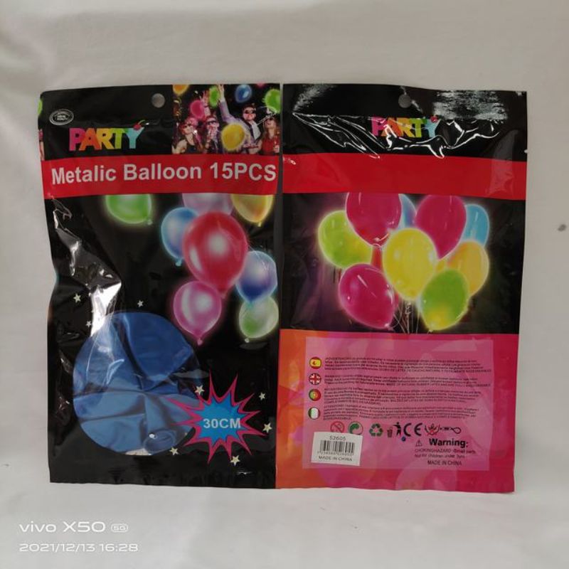 Metalic Balloon - Blue 30cm (180pcs)