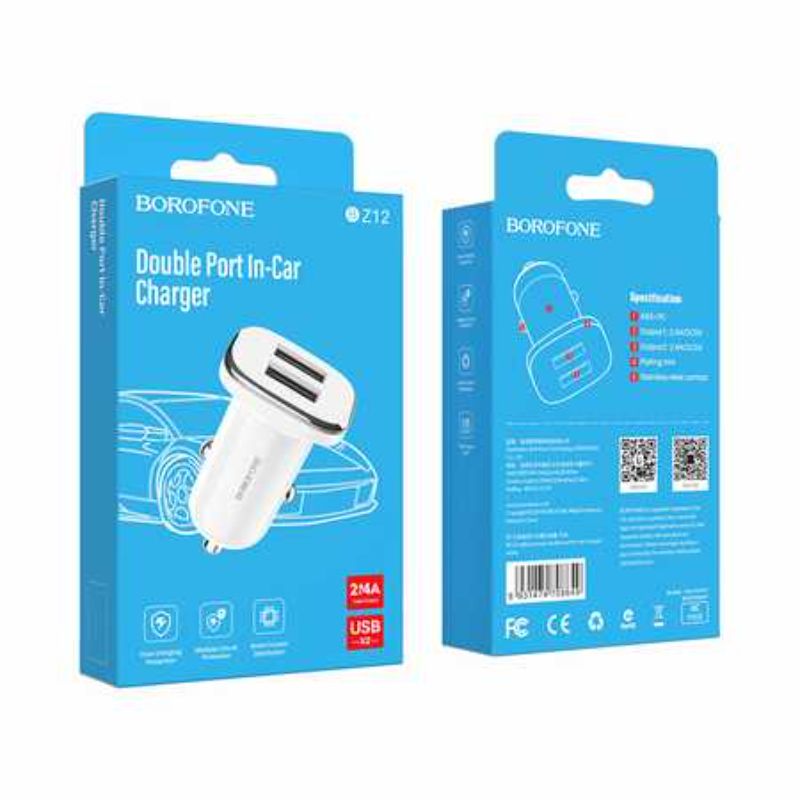 Double Port In Car Charger - BZ12 Lasting Power  (Set of 6)