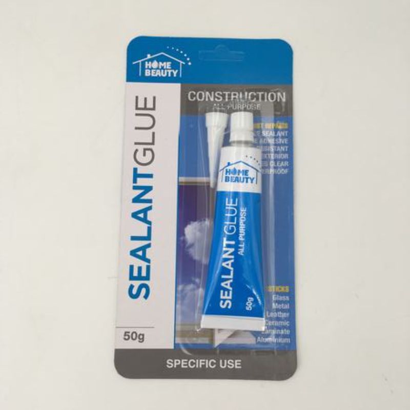 Sealant Glue - Clear Silicone w/nozzel 50g (Set of 12)