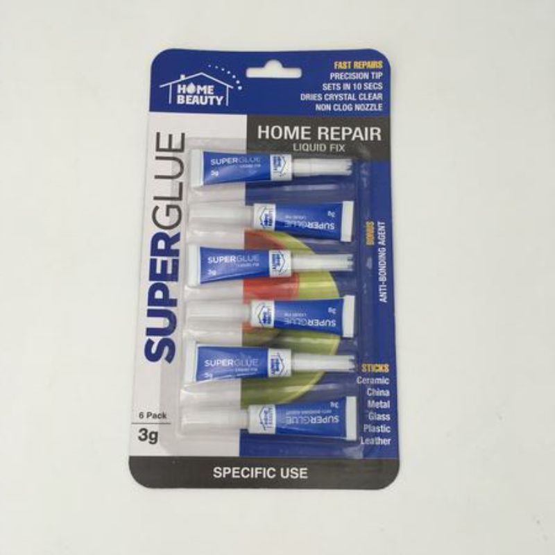 Super Glue & Debonder - 6pcs 3g (12 Packs)