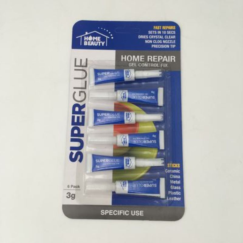 Super Glue GEL  & Debonder - 6pcs 3g (12 Packs)