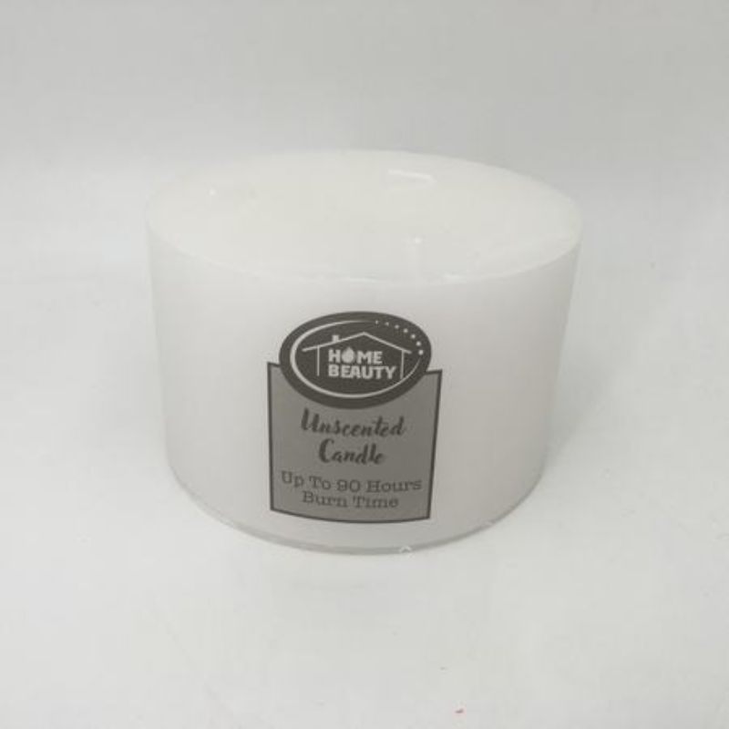 PILLAR CANLDE - WHITE  12.5cm x 7.4cm (Set of 6)