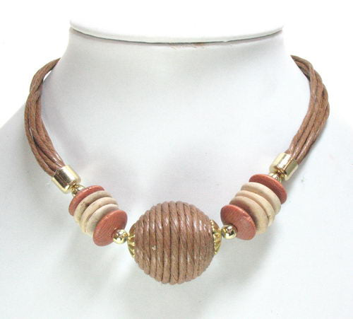 Choker Necklace Fb.Wd.Gd Browns