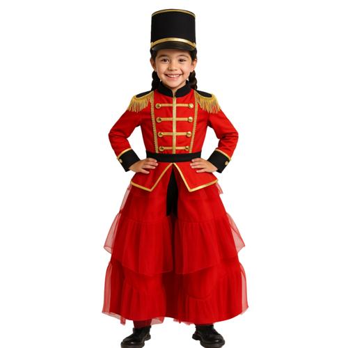 Costume Nutcracker Solider Red Kids 12-14 Years