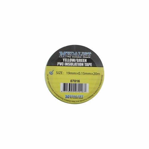 Medalist Insulation Tape 19mm X 20m Yellow And Green